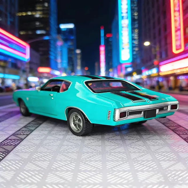 

NEW 1:24 Chevrolet Chevelle 454 1970 Alloy Racing Car Model Sound and Light Pull Back Children's Toy Collectibles Birthday Gift