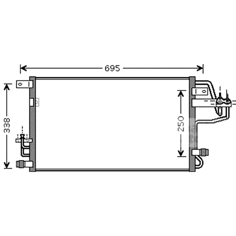 AC Condenser A/C   Conditioning for Hyundai Tucson Kia Sportage 97606-2E000 97606-2E100 976062E000 976062E100