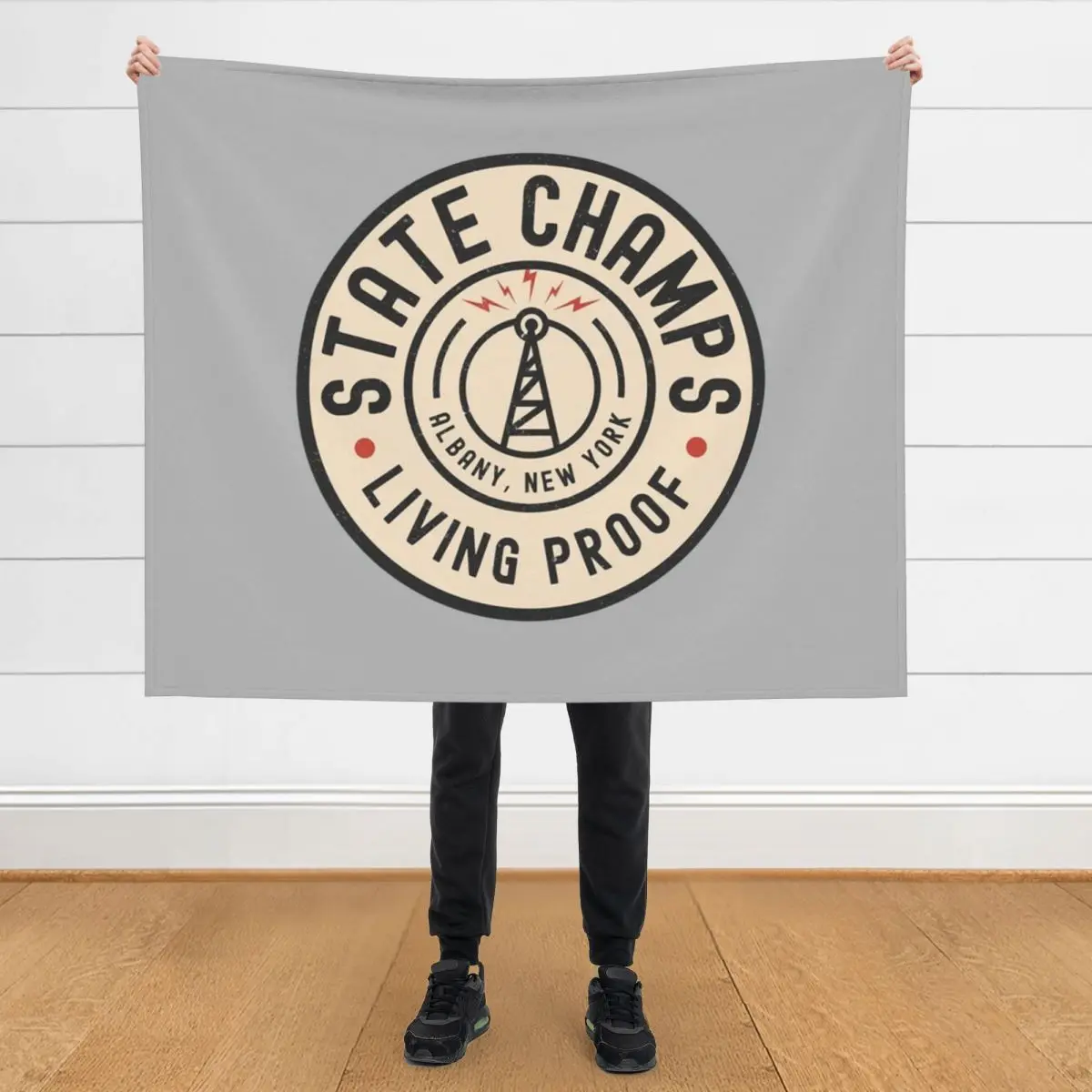 

State Camps Living Proof Throw Blanket Plaid on the sofa Decorative Sofas Single Softest Blankets