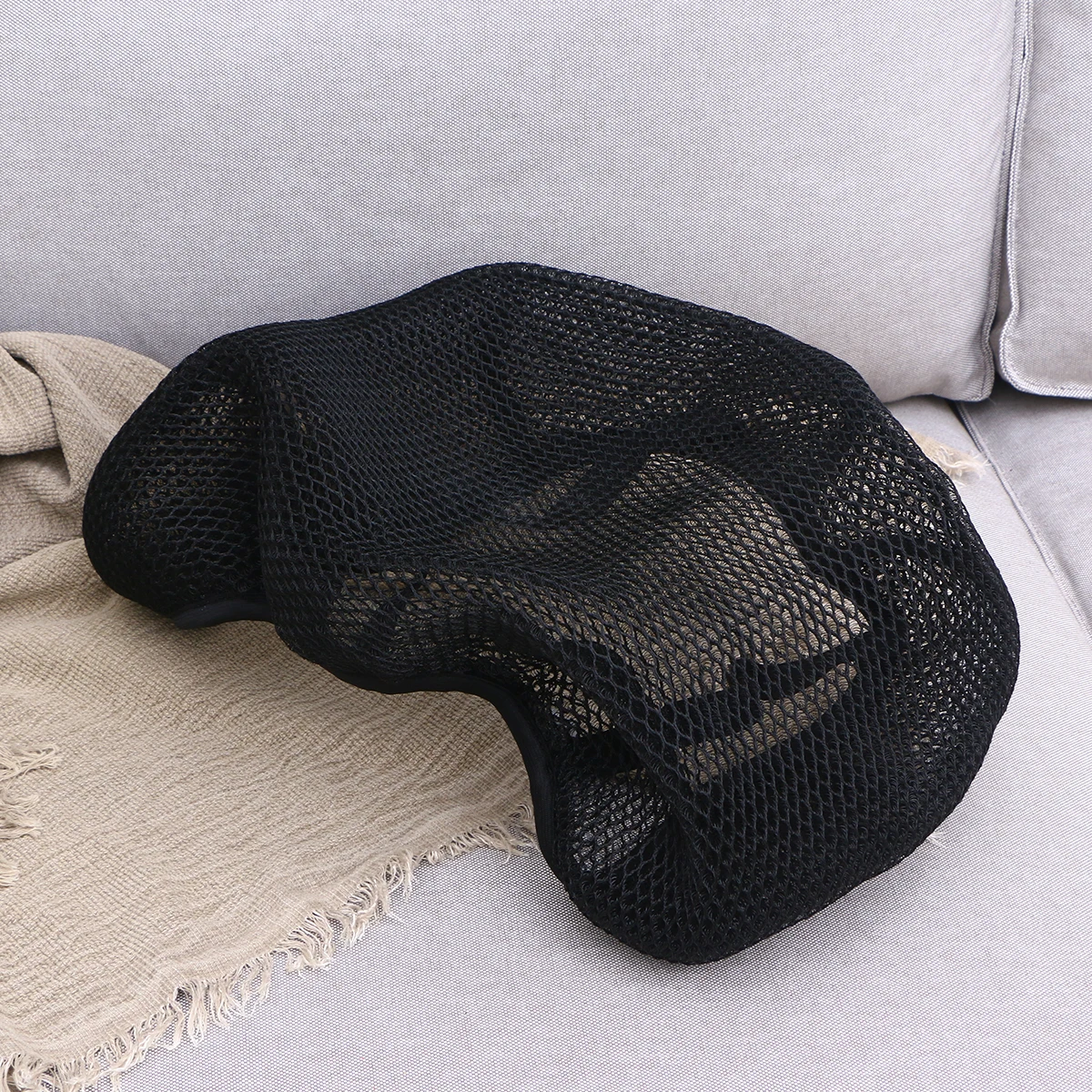 

Sunscreen Cushion Cover Motorcycle Seat Blanket Electric Bike Protector Bucket Mesh 3D Breathable Comfortable Four Seasons Easy