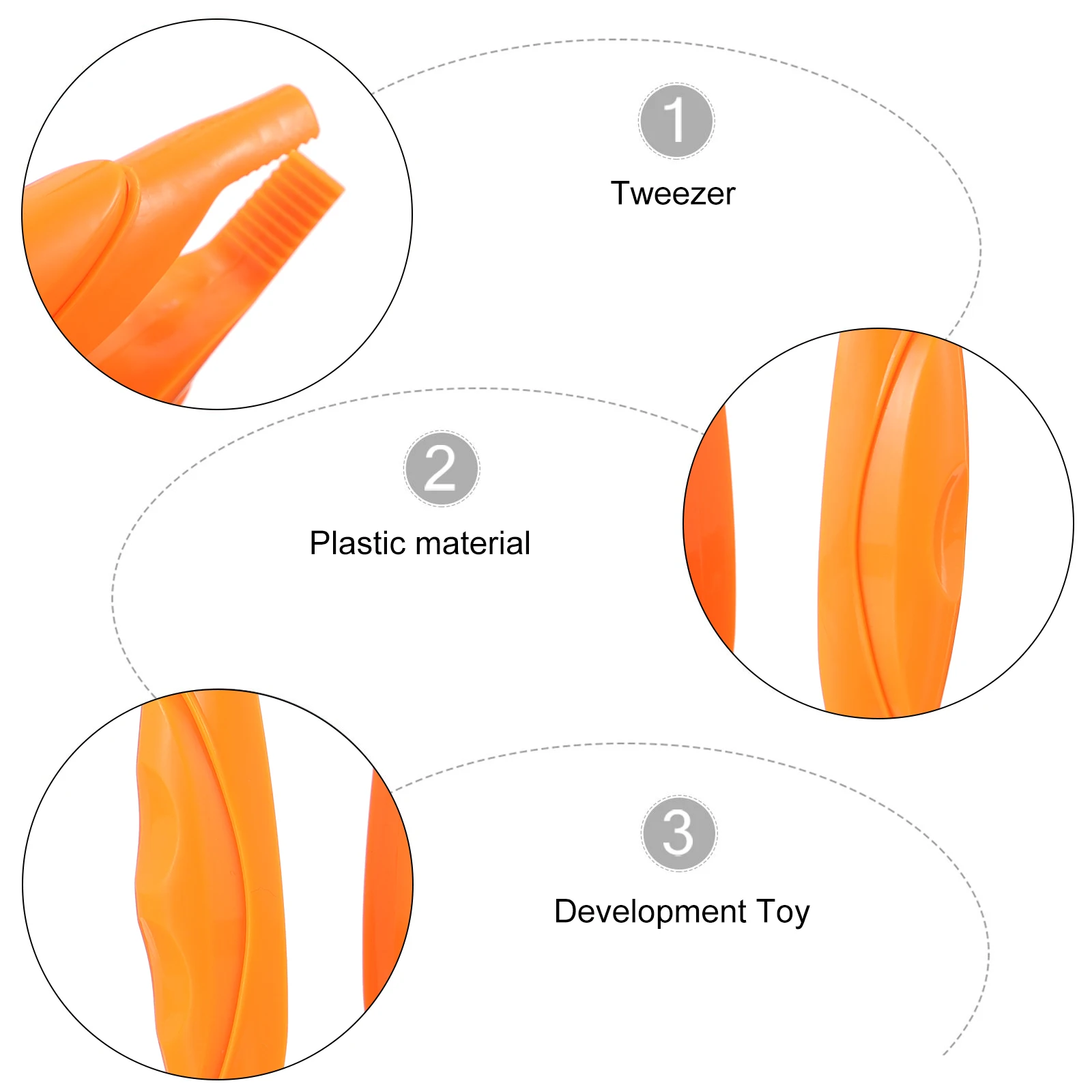 

1pc Children'S Fine Motor Skills Training Tweezers Montessori Educational For Preschool Kids Toddler Hand Development Science