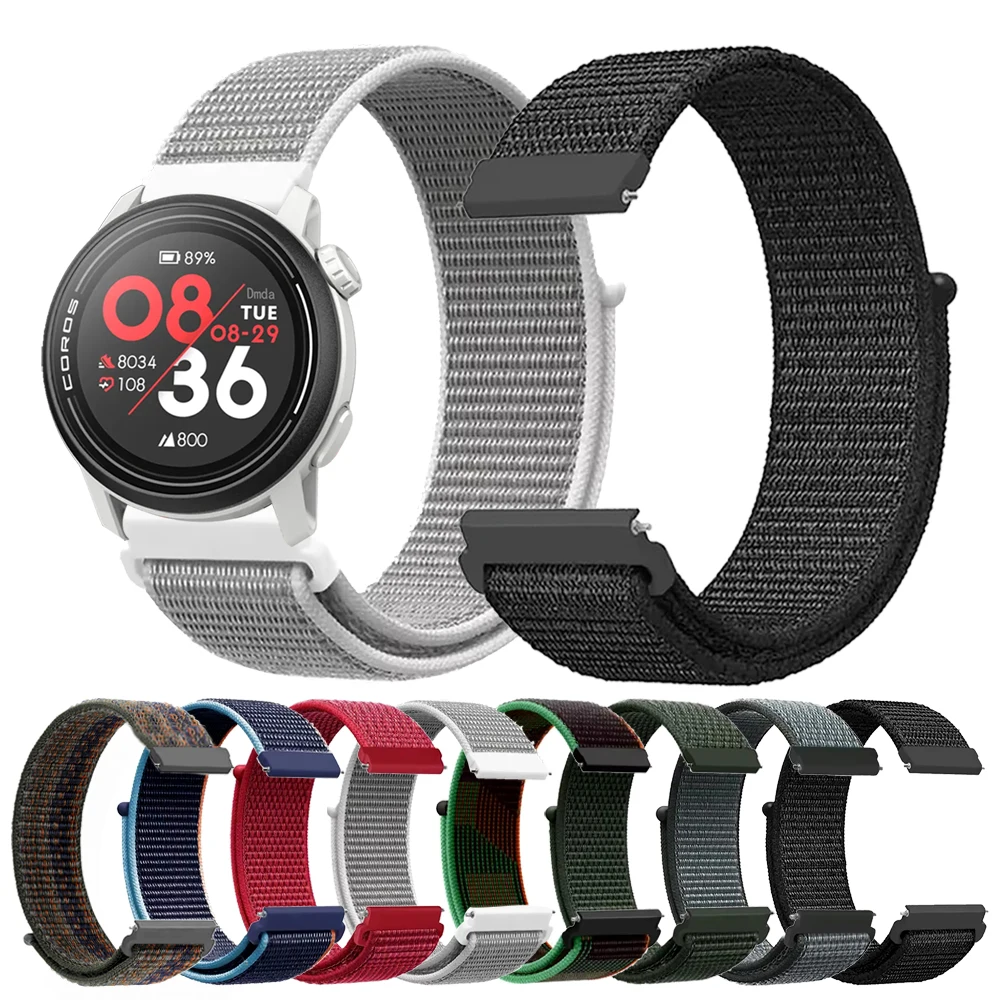 20 mm 22 mm Nylonband für COROS APEX 2 Pro 42 mm/46 mm verstellbares Band für COROS PACE Pro 3 2 atmungsaktive Armband-Ersatzschlaufe