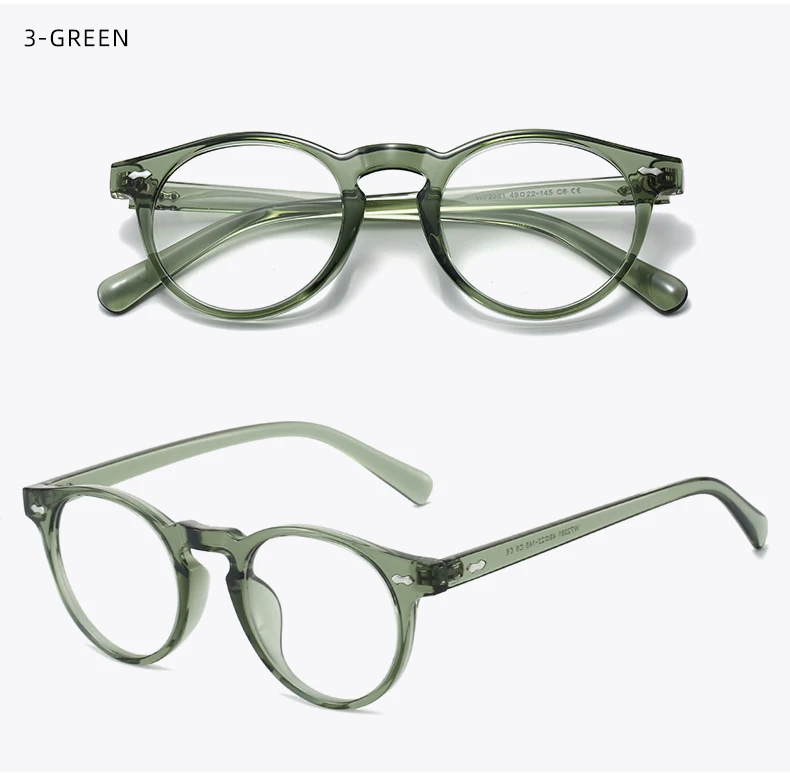 Retro-Klassiker im neuen Stil TR90-Brille mit rundem Rahmen – Must-Have-Streetwear-Accessoire für trendige Männer und Frauen – Detail 11