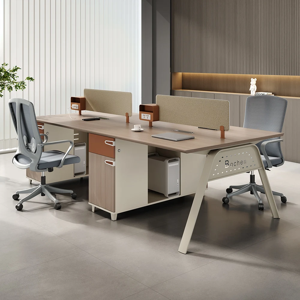 OEM Premium Modular E1 MFC Executive Office Table Luxury Modern Style Convertible Desks Assembled Luxury Office Furniture