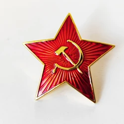 WWII WW2 Soviet Union odznaka z insygniami gwiazda czapka z czapką