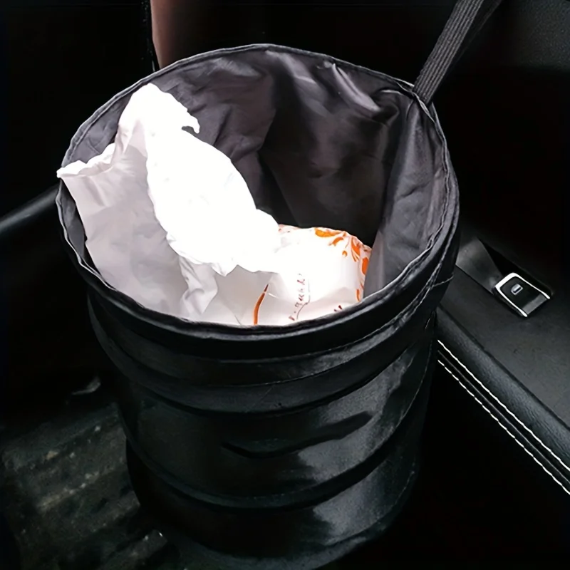 Portable folding hanging storage bucket, car car trash can, cabinet bathroom trash can