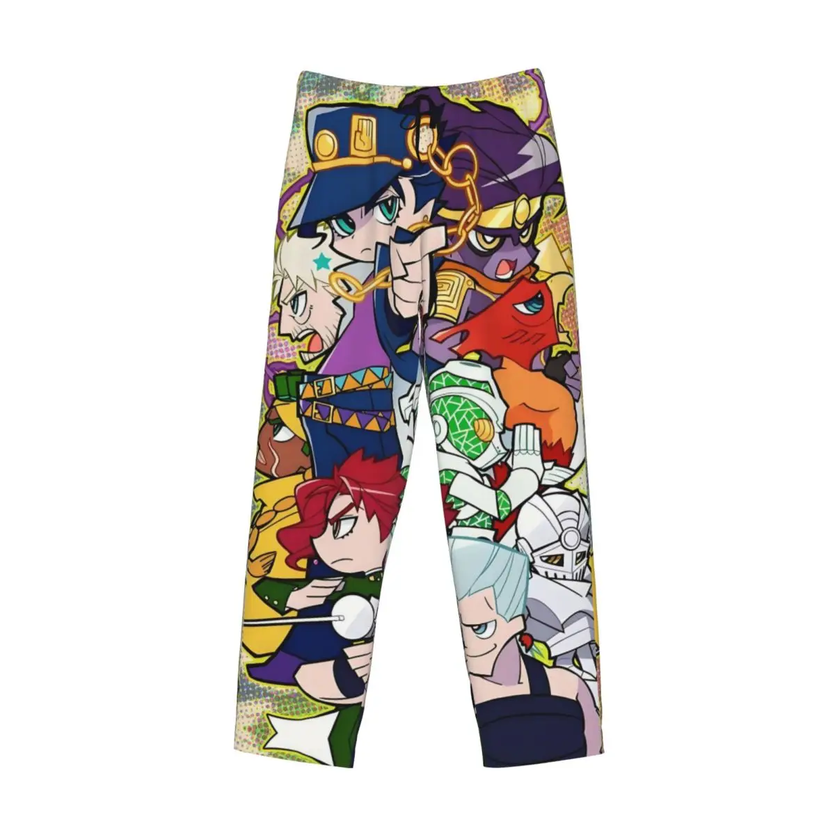 Pantaloni da pigiama anime JoJoes da uomo stampati personalizzati Pantaloni da notte per dormire con tasche
