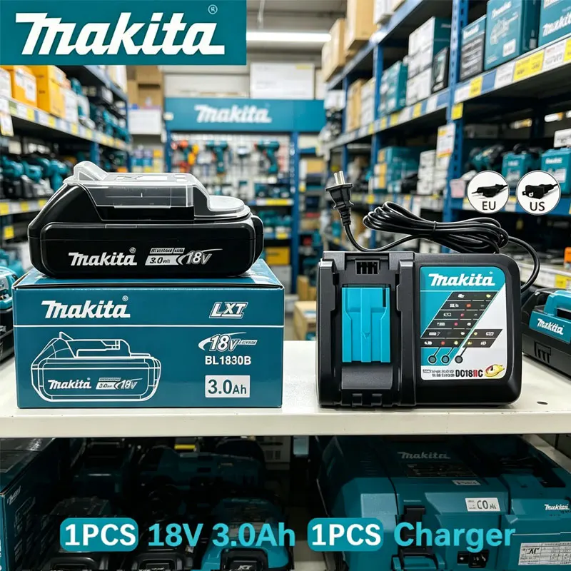 

3Ah Original Makita 18V Battery BL1830B Rechargeable Lithium-Ion Battery for Makita 18V Power Tools Replace the battery