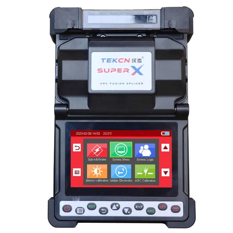 

TEKCN Automatic Fiber Fusion Splicer Machine FTTX Splicing Device With Tool Kits Bag