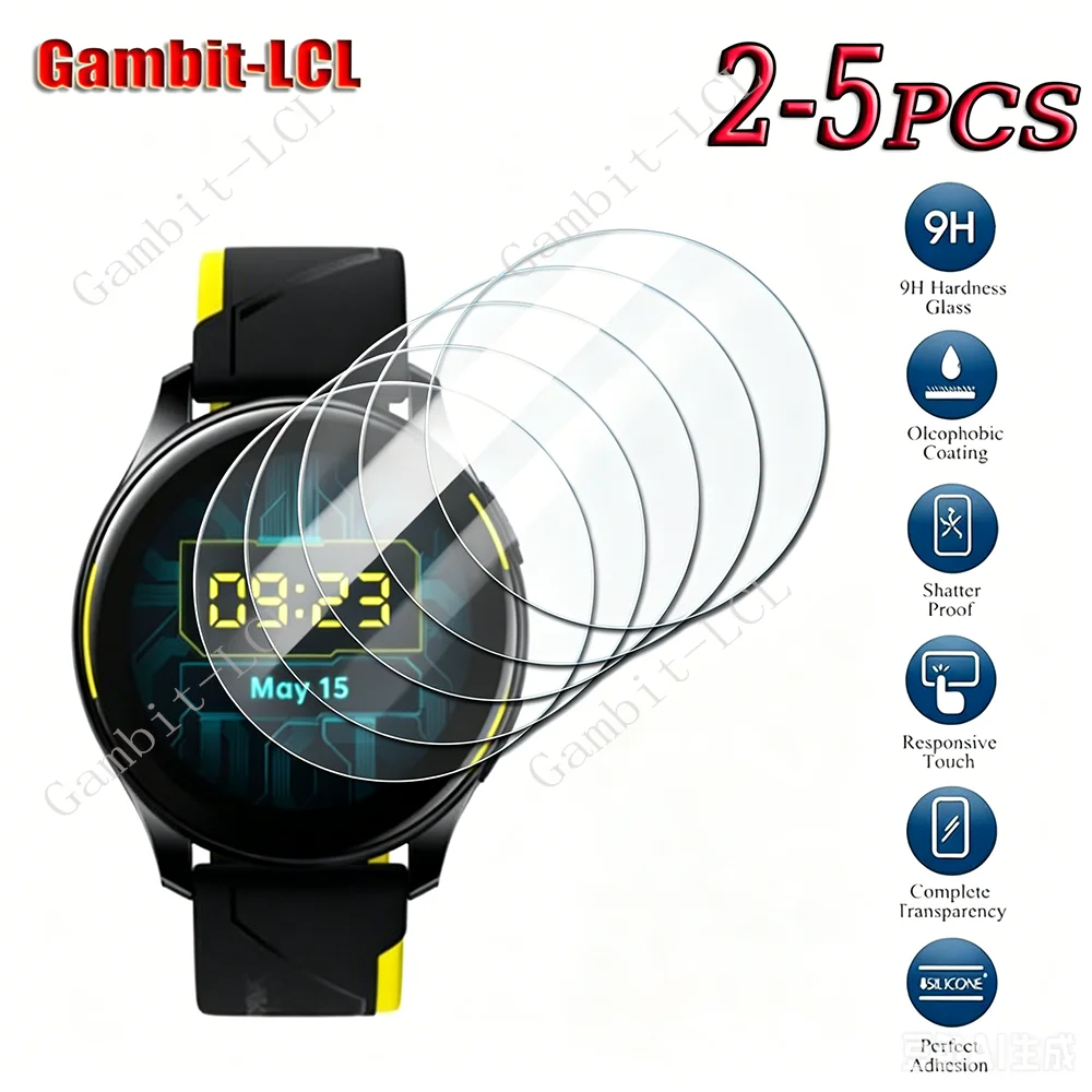 Protecteur d'écran Ultra-HD, 2 à 5 pièces, verre trempé HD 9H pour montre OnePlus 3 4 2R Watch3 Watch4 Watch2R, Film de protection, accessoires