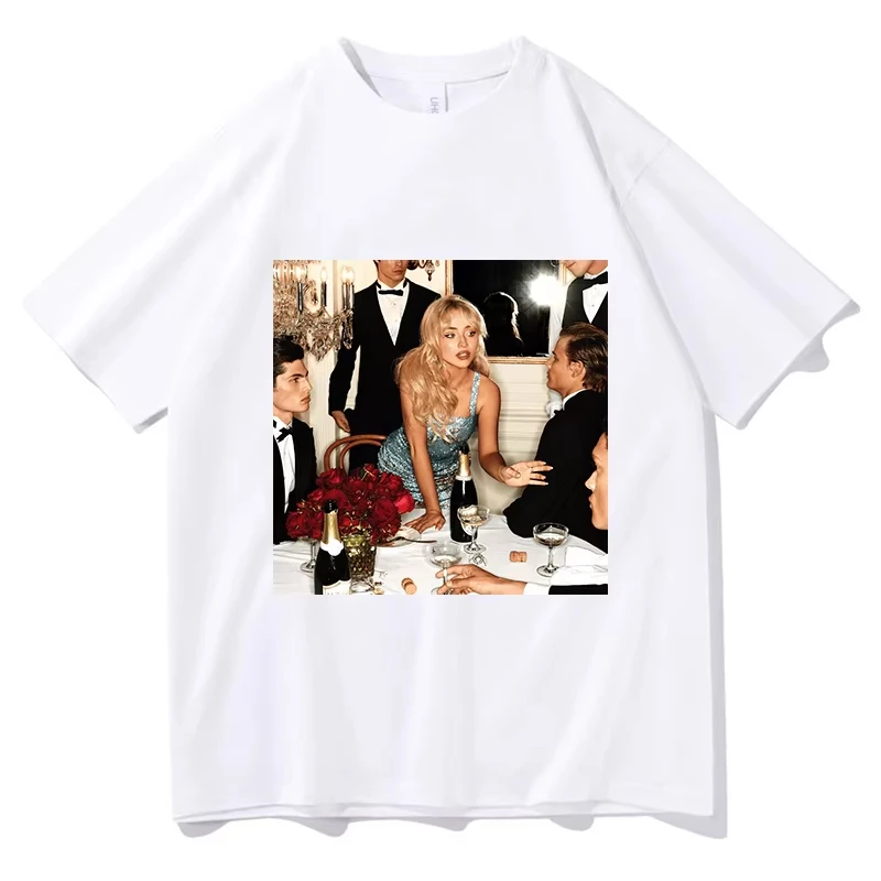 Sabrina Carpenter Such A Funny Way T-shirt Tour Tees Print Cotton Short Sleeve Loose Male Unisex Fashion Tshirts Streetwear Tops