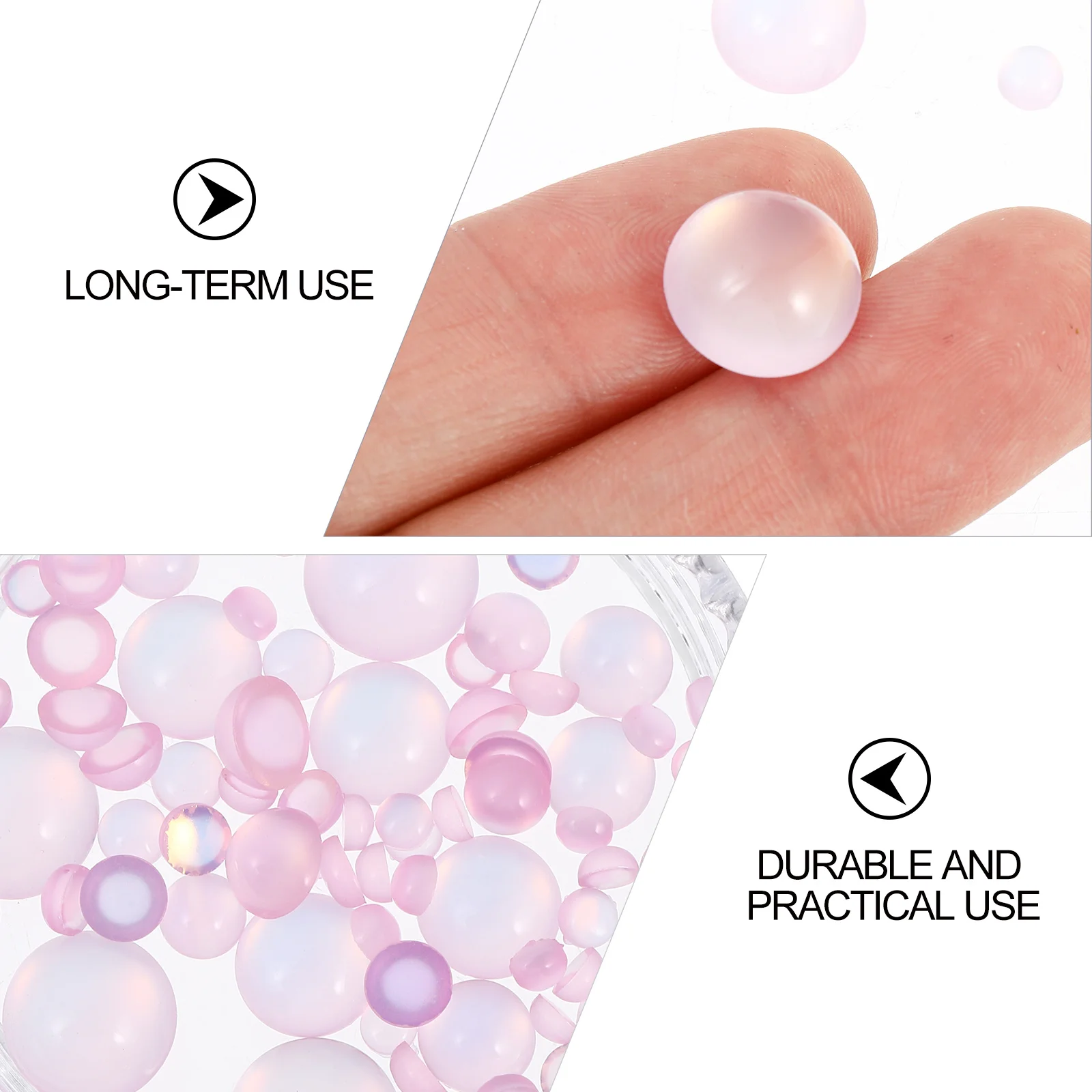 

1 Box Rhinestone Nail Art DIY Premium Material Safe Creative Decoration for Natural Artificial Nails Female Use