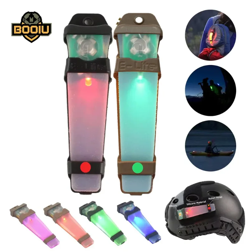 

Airsoft Helmet Flashlight Sport Helmet Light Identification Marker Light Survival Signal Outdoor Hunting Tactical Helmet Lamp