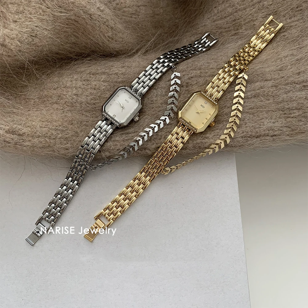 

Free Shippings Fashion Simplicity Temperament Square Chain Watch For women girl Chain watch strap watch Women's accessories