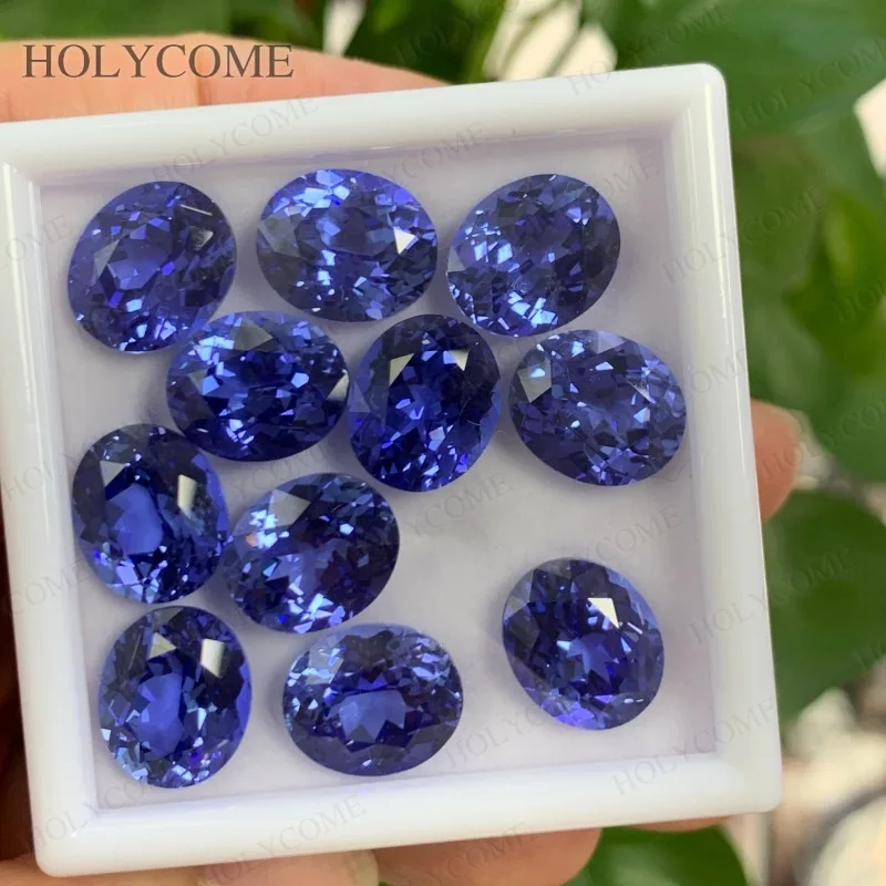 

Lab Grown Sapphire Royal Blue Color Oval Cut With AGL Certificate Wholesale Price For Women Necklace Earrings Party Jewelry Gift