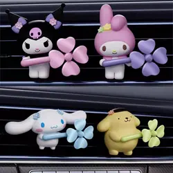 Anime Sanrio Kuromi Cinnamoroll Car Fragrance Mymelody Pompompurin Smell In Styling Vent Diffuse Propeller Clip Perfume Accessor