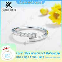 Kuololit 0.33CTW Lab Grown Diamonds Band Rings for Women Solid 18K 14K 10K Gold Wedding Band Ring for Engagement Christmas Gifts
