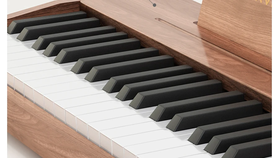 Tastiera elettronica per bambini con motivo a pianoforte piccolo in legno