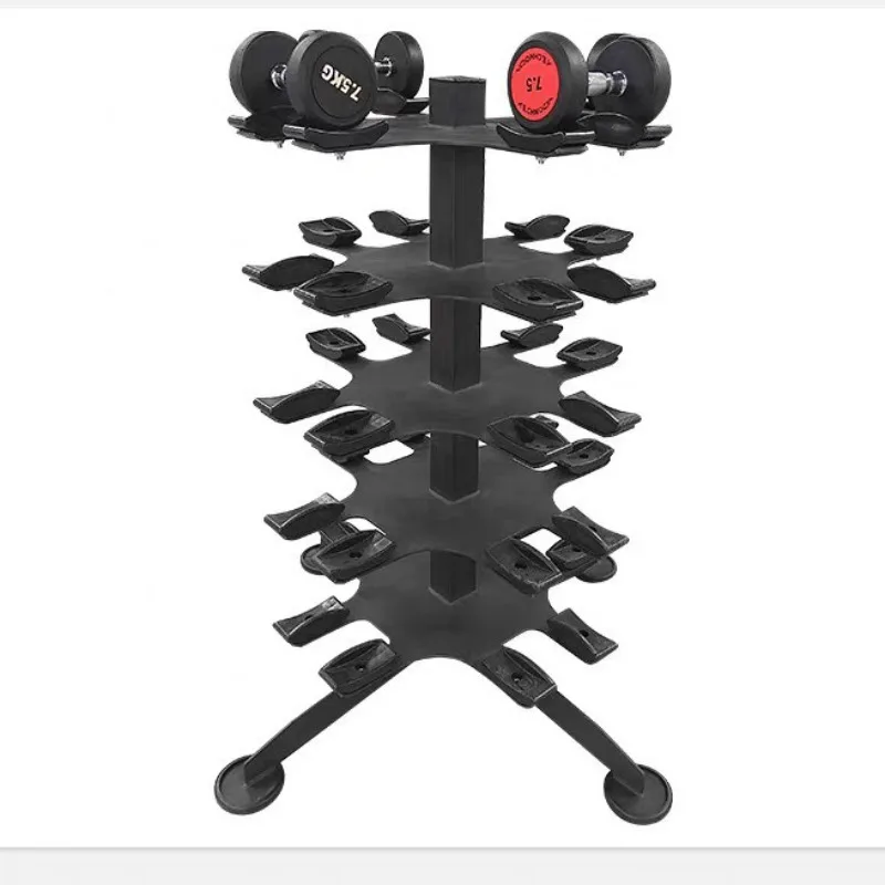 Multi-layer dumbbell rack for home gym, heavy-duty dumbbell display rack c