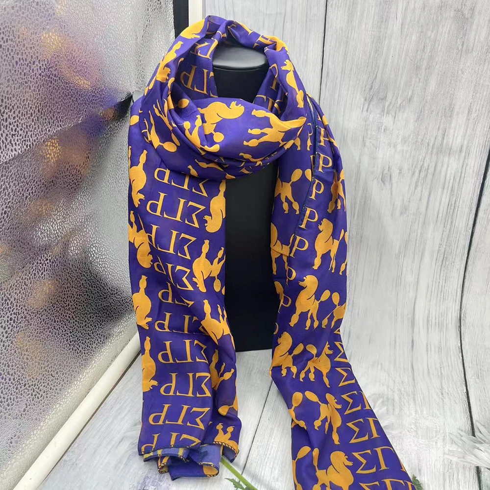 وشاح نسائي من سيجما جاما رو ذو حروف يونانية هدية زمالية #4