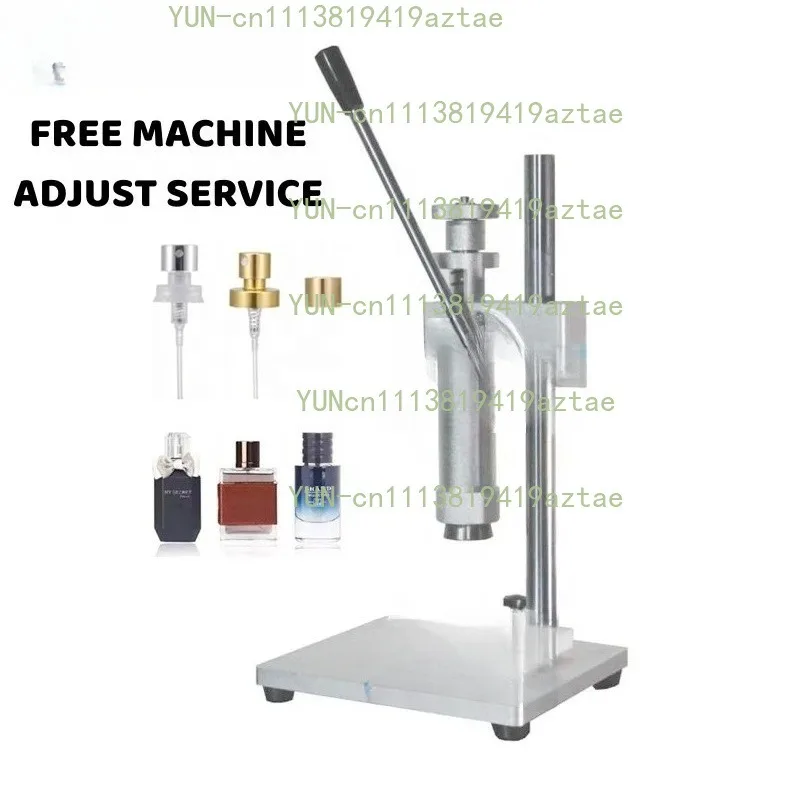 2022 New Silver Pneumatic Manual Perfume Sample Bottle Crimping Crimper Capper Metal Press Packing Tapadora De Botellas