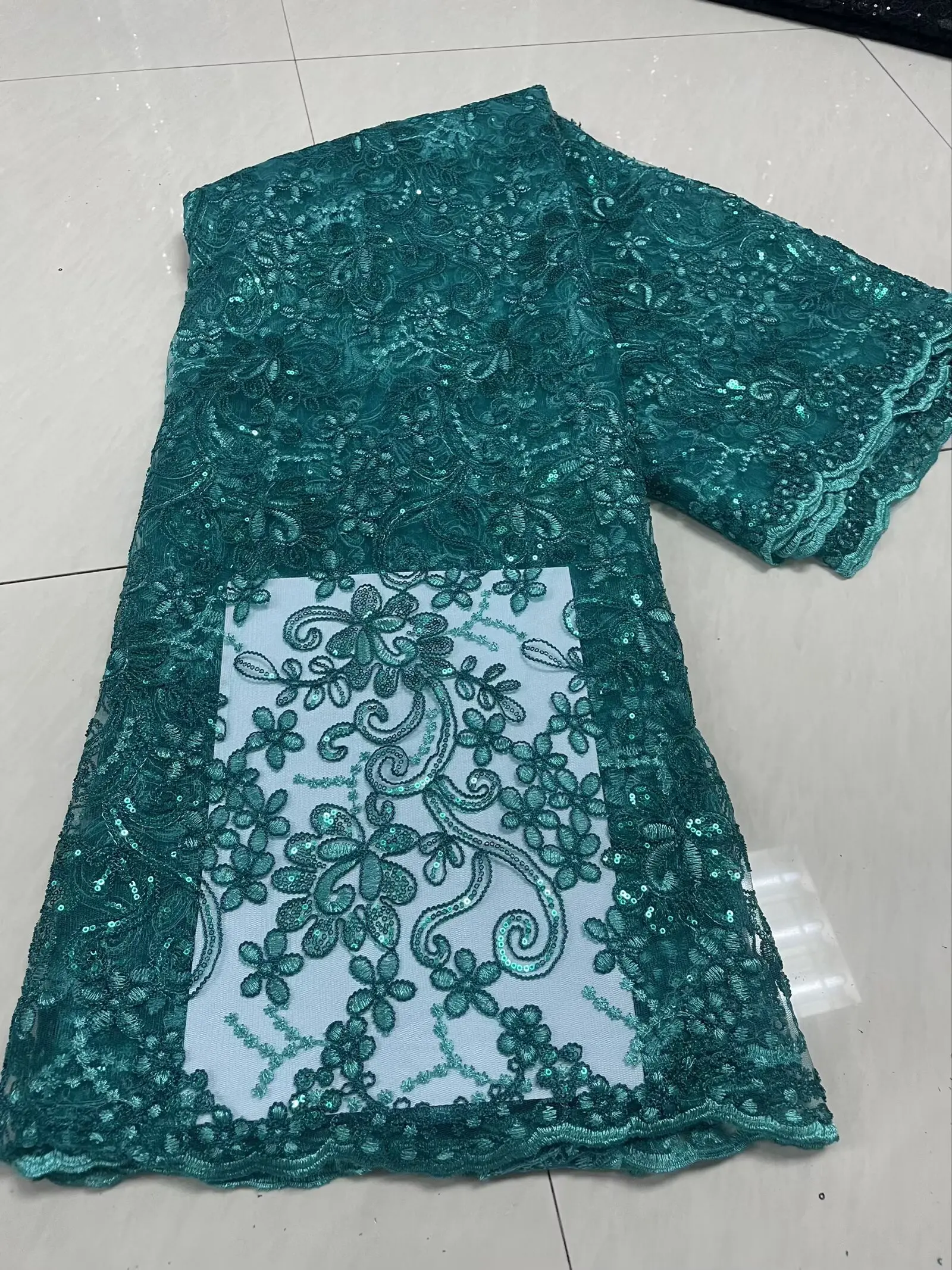 

Африканские кружевные ткани 2025, высококачественная кружевная ткань, новейшая кружевная ткань с вышивкой блестками и блестками для свадебного платья