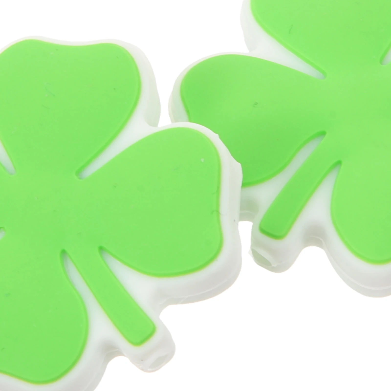 10 قطعة من حبات أوراق السيليكون ذات سطح أملس DIY مستلزمات صناعة المجوهرات للأساور والقلائد وسلاسل المفاتيح وإكسسوارات الصياغة