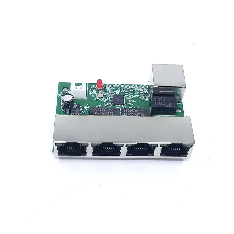 Fast switch mini 5 port ethernet TAP switch 10 / 100mbps network switch HUB pcb modul papan untuk modul integrasi sistem