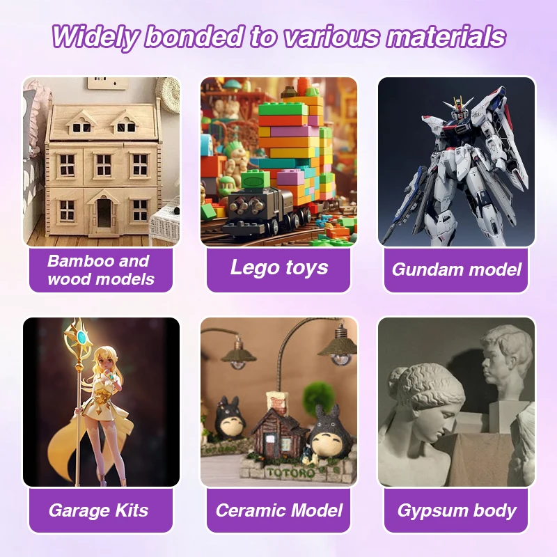 Korea T9000 Building Block Glue Transparent Soft Multi-purpose 15/50/110ML Adhesive DIY Daily Use Glue Repair Model Toy