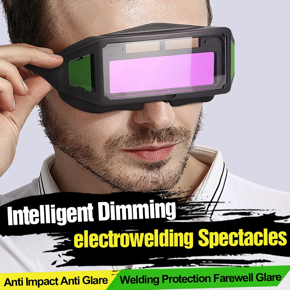 1pc Welding Glasses, Automatic Darkening Glasses For TIG MIG MMA, Professional Weld Glasses Goggles, Welding Equipment