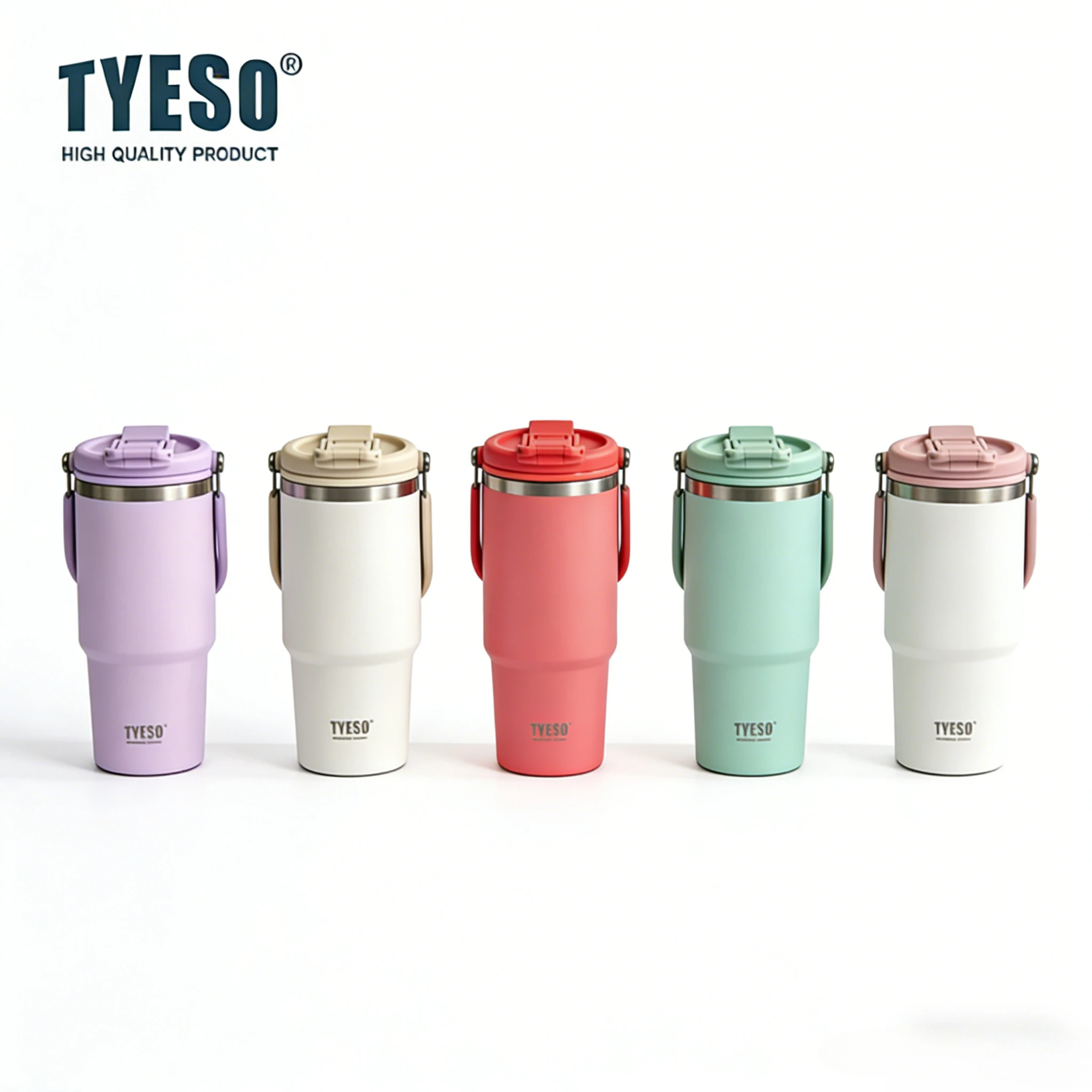 

Tyeso 1050ML Vacuum Flasks Handle Dual-Drink Coffee Mug Stainless Steel Ice Cup Car Bottle Hot Cold Retention Large-Capacity