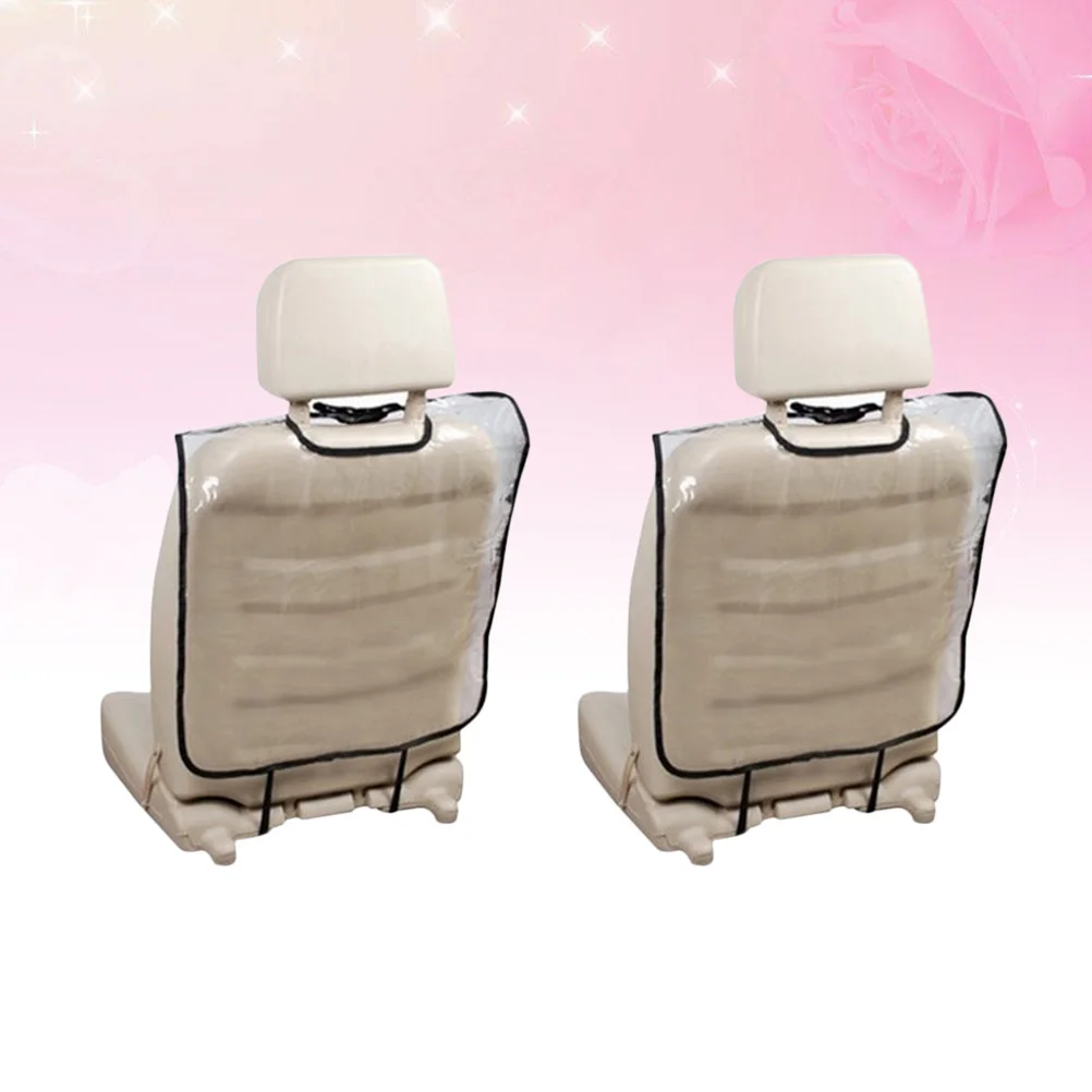 

2Pcs Car Seat Back Protector Transparent Waterproof Anti-Kick Protective Cover Mat for Kids Children Easy Clean