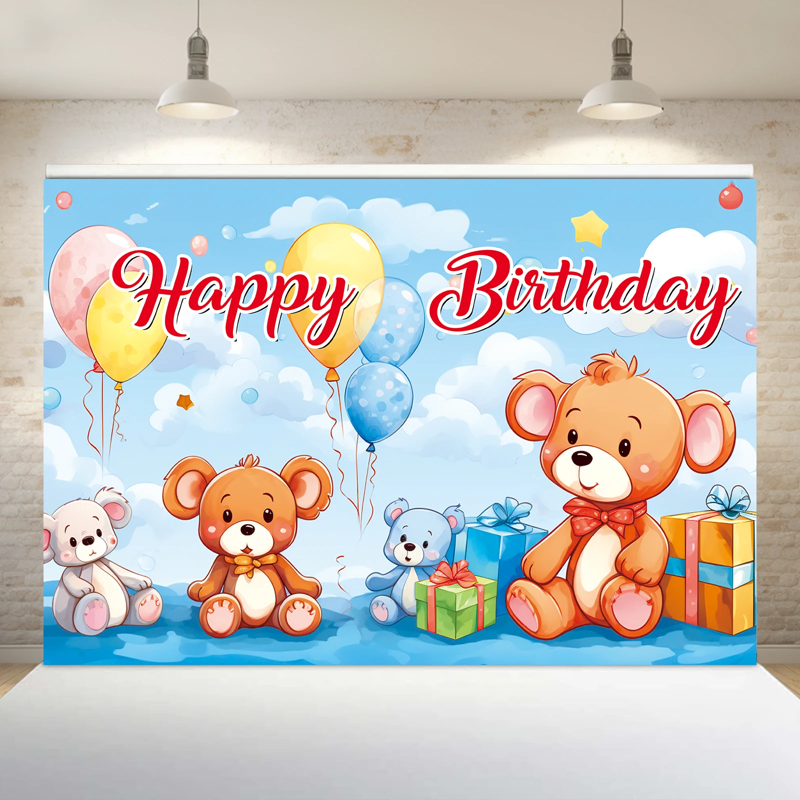 

1PCS 100x150cm Baby Birthday(6) Theme Backdrop,Photography Background,Used To Gifts,Activities Or Other Party Decoration