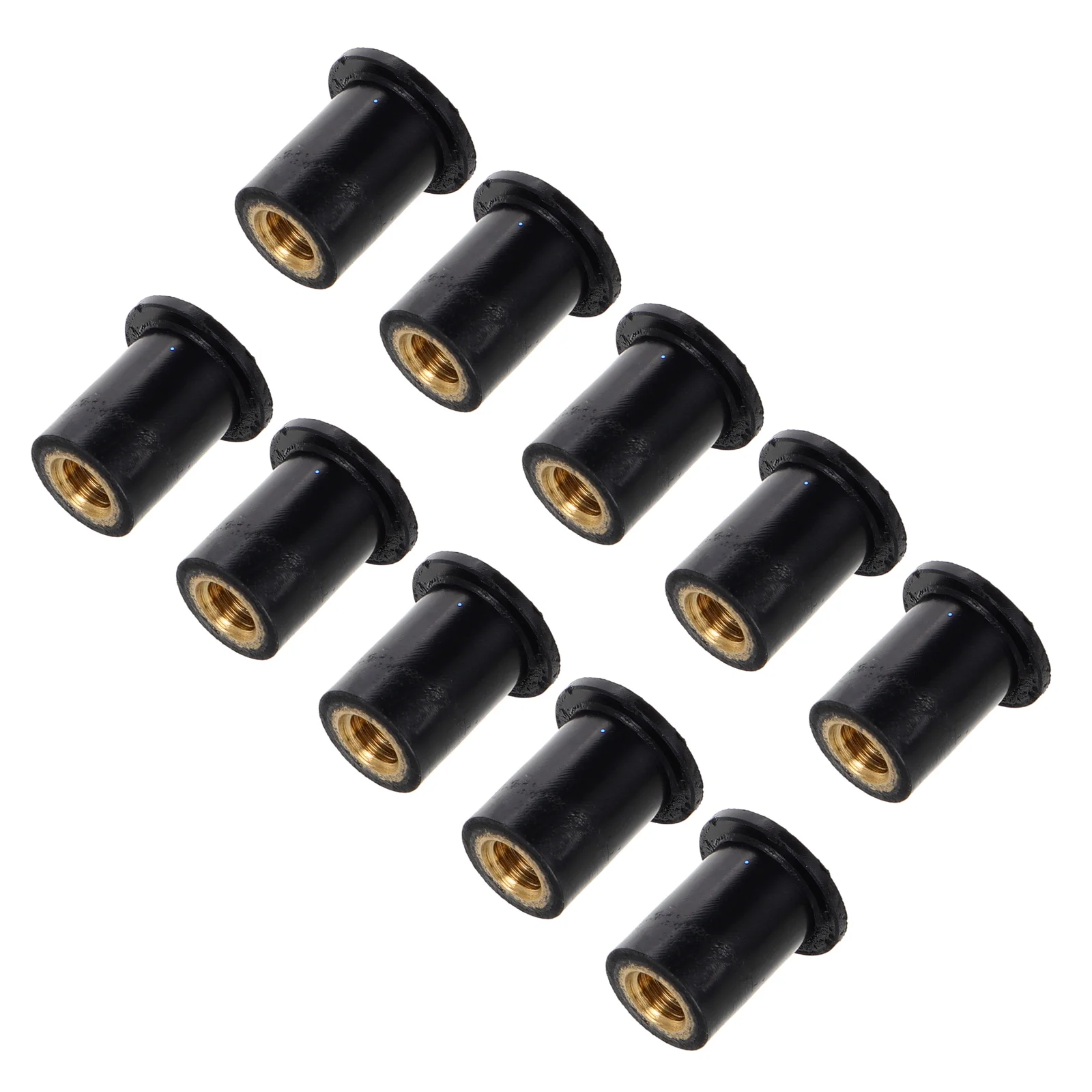 

10pcs Motorcycle Windscreen Brass Nuts Plastic Well Nuts Set Expansion Fasteners For Windshield Fairing Accessories Durable Easy