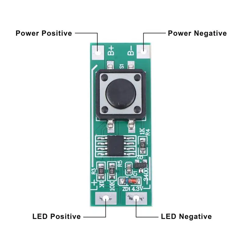 1/3Pcs DC3V-12V Flashing Module With 3 Mode High Brightness Flashing Light Car LED Lighting Control Driver Board