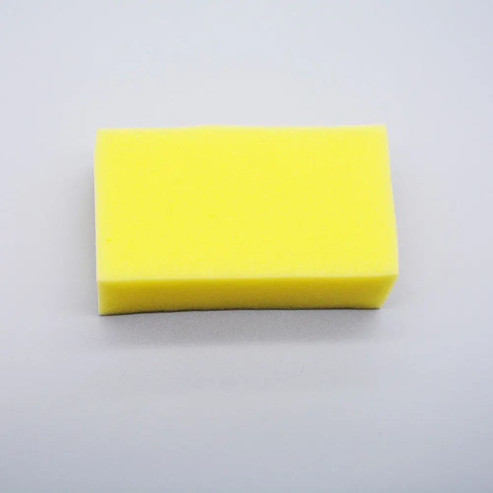 24Pcs Yellow Hairdresser Sponges High Absorbent Hair Cleaning Brush Salon Wash Sponge Neck Duster Hair Cutting Home Cleaning