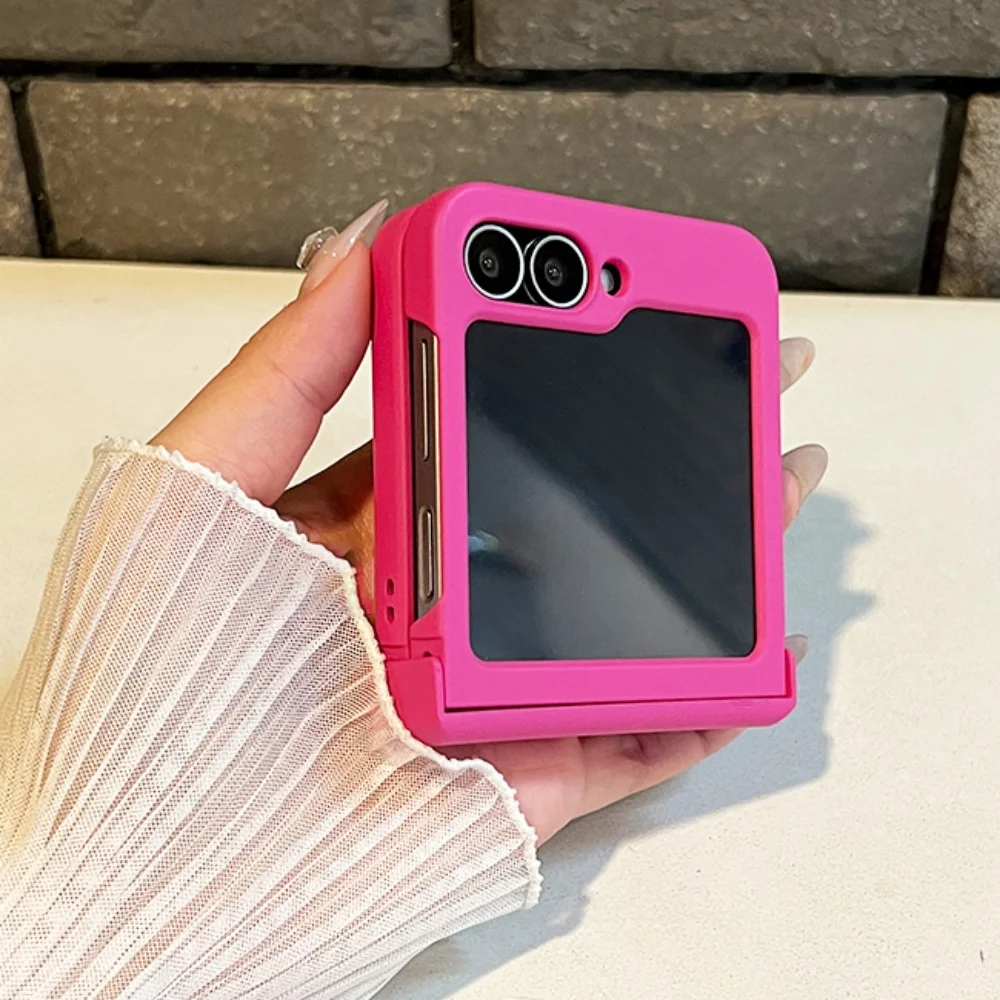 لسامسونج غالاكسي Z فليب 7 6 5 4 3 Zflip7 Z Flip6 Flip5 Flip4 Flip3 كاندي اللون أضعاف جراب هاتف للصدمات السائل الجلد غطاء #5