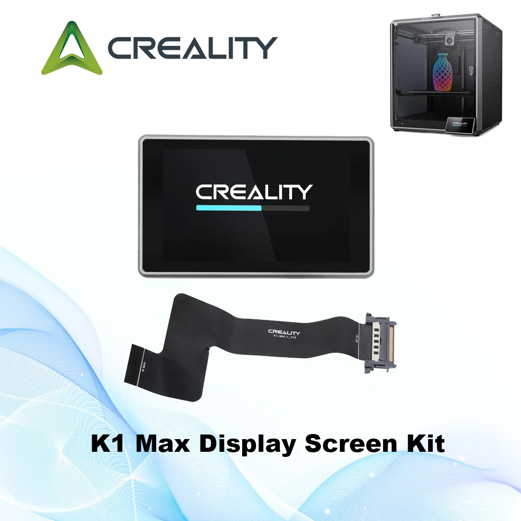 

CREALITY Original K1 / Ender-3 V3 Plus or K1 MAX 4.3 Inch Full-Color Touch Screen Kit 480×400 for K1 MAX Printer Display Cable