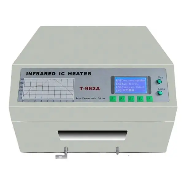 for T962A Reflow Oven Infrared IC Heater Process Reflow Soldering Machine Price 300*320mm 1500W