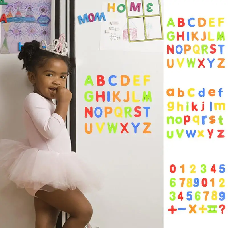 Lettres magnétiques pour enfants, aimants pour réfrigérateur, jouet coloré, jeux d'apprentissage, jouet althpour enfants de 3 ans