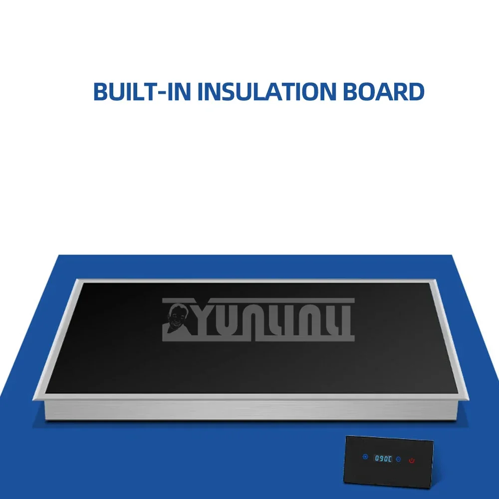 200W Embedded Intelligent Food Insulation Board,Household Electronic Food Warming Board,600*300*60mm