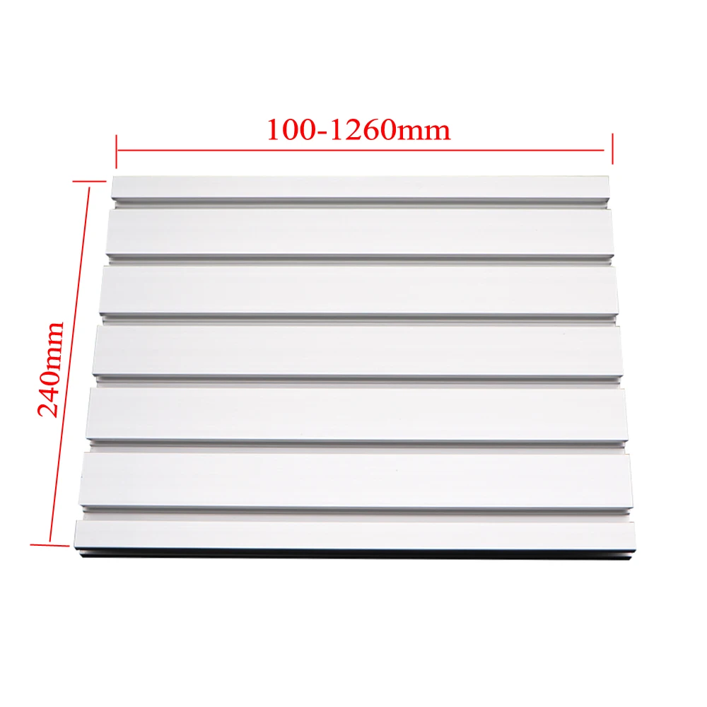 T Slot Aluminum Profile 20240 100mm 300mm 500mm 1000mm 1260mm Length 20x240mm Engraving Machine Panel CNC Parts DIY 3D Printer