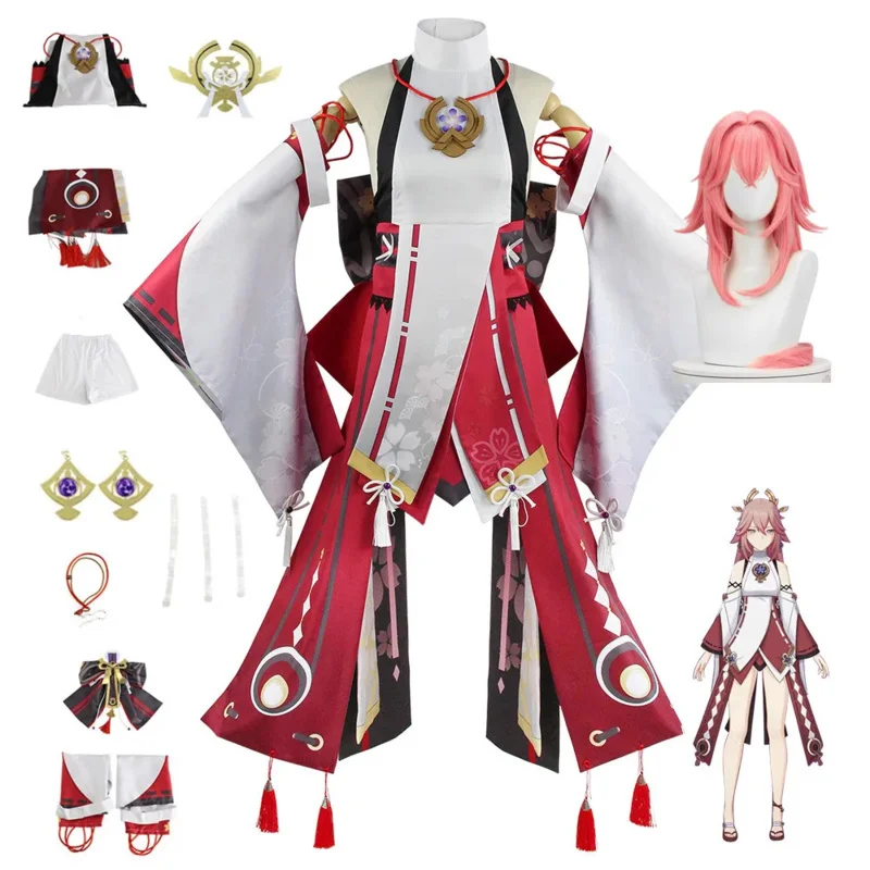 Yae Miko guuji Yae cosplay game cosplay costume Halloween carnival men and women clothes