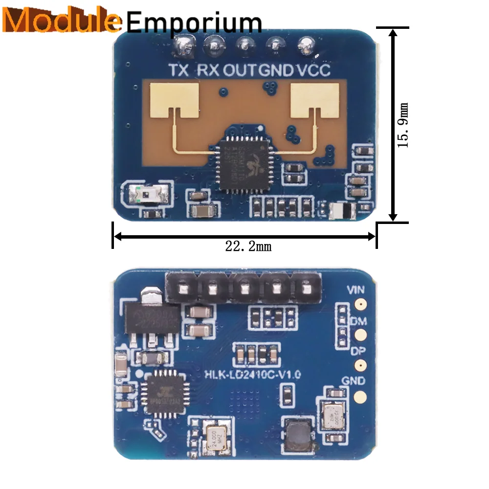 LD2410C 24Ghz Human Presence Sensor HLK-LD2410C 24G Millimeter Wave Radar Sensor Module Non-contact Heartbeat Motion Detection