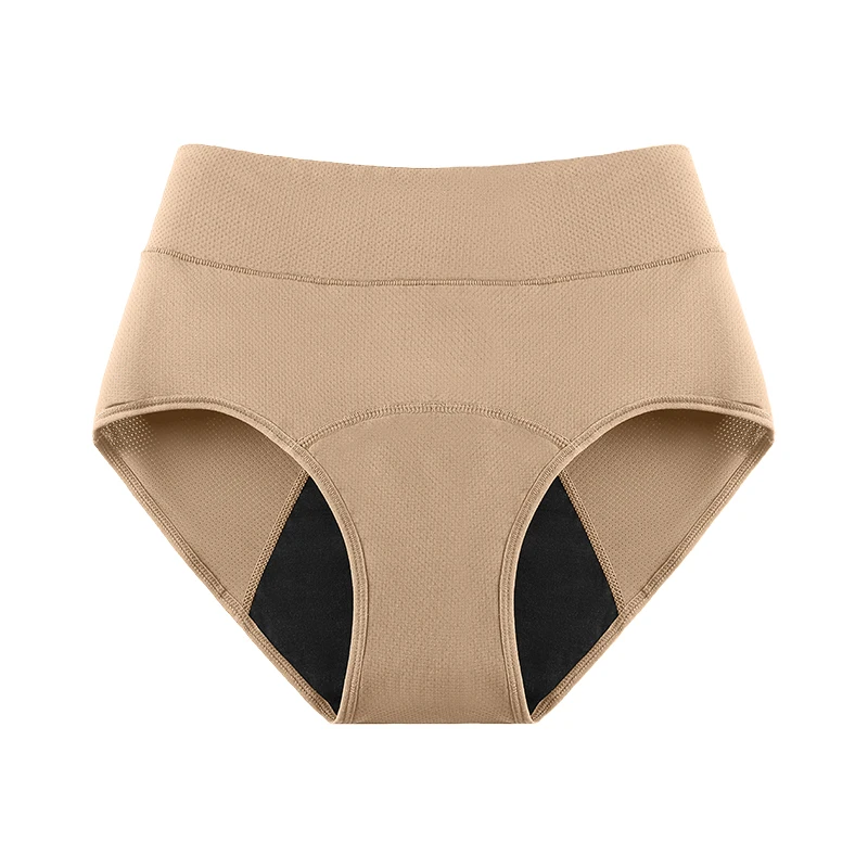 Dropshipping dames 4-laags lekbestendige absorberende menstruatieondergoed, hoge taille, postpartum incontinentie ondergoed slips