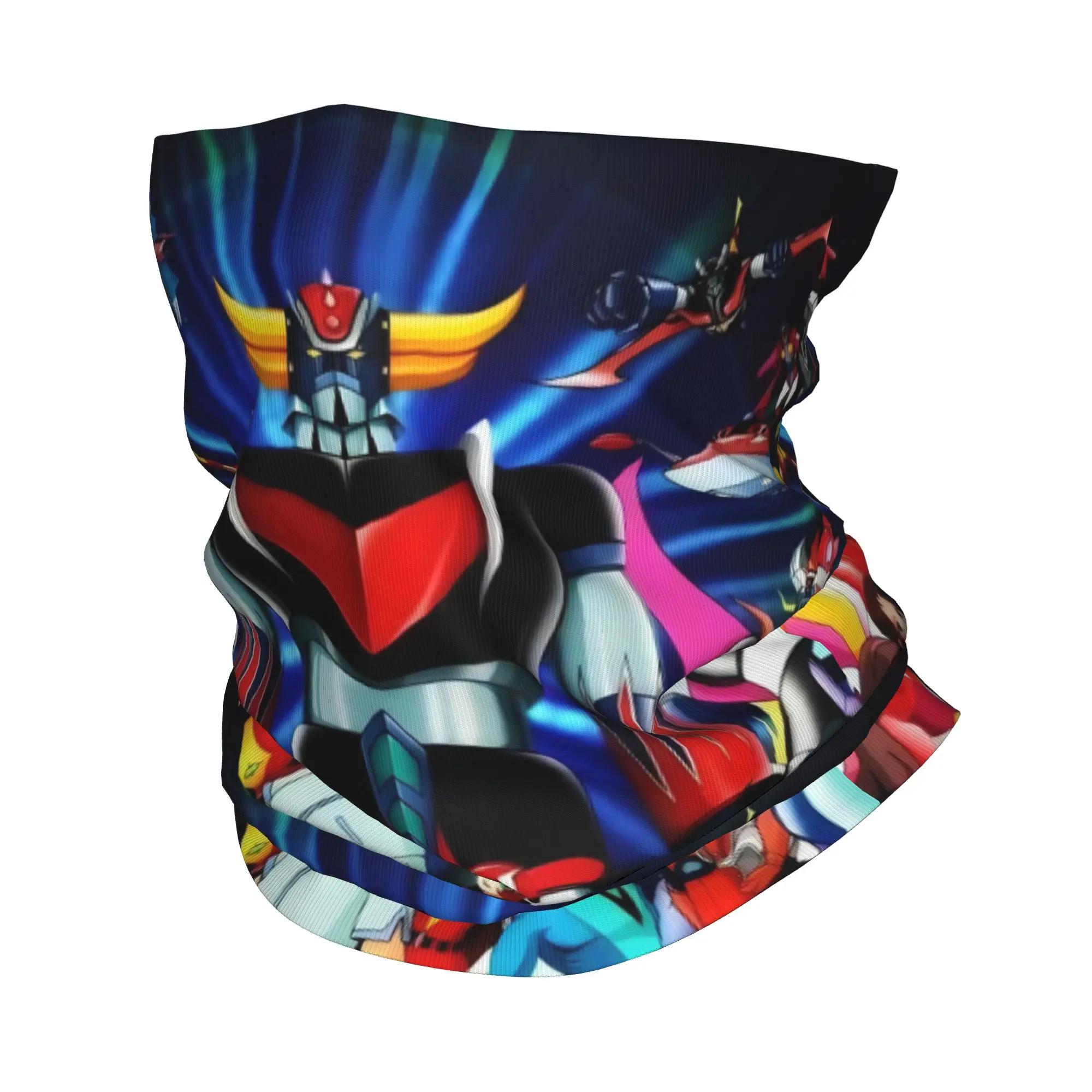 Goldorak Grendizer Goldrake UFO Robot  Neck Gaiter Windproof Winter Anime Manga Mechanical Warrior Bandana Scarf for Ski