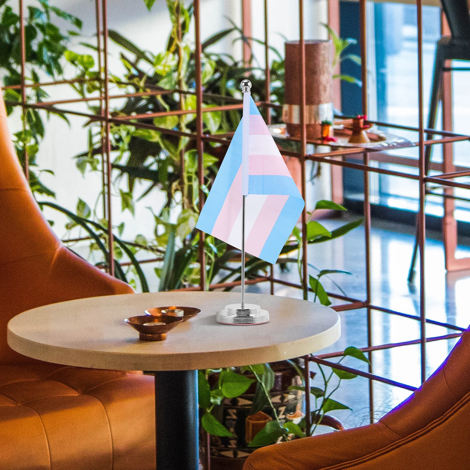 Pride Desk Flag Rainbow Table Flag Polyester Material Safe Holy Festive Atmosphere Party Garden Decor