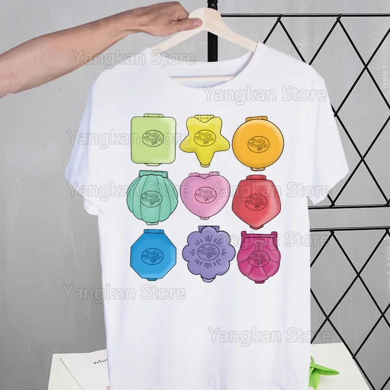 Polly Pocket Funny T Shirt Men New Casual Short Sleeve Tshirt Homme Manga Unisex T-shirt Tees