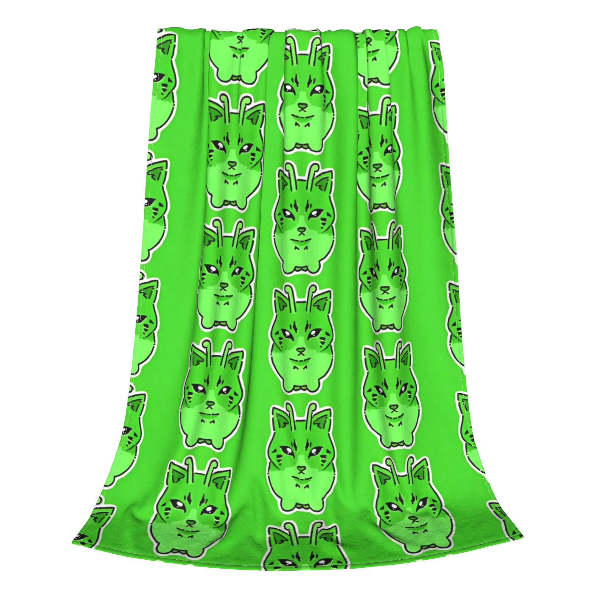 1PC Alien Cat Cat meme Home Room Decorations Winter Blankets For Adults Bedding Home Interior Sofa Knee