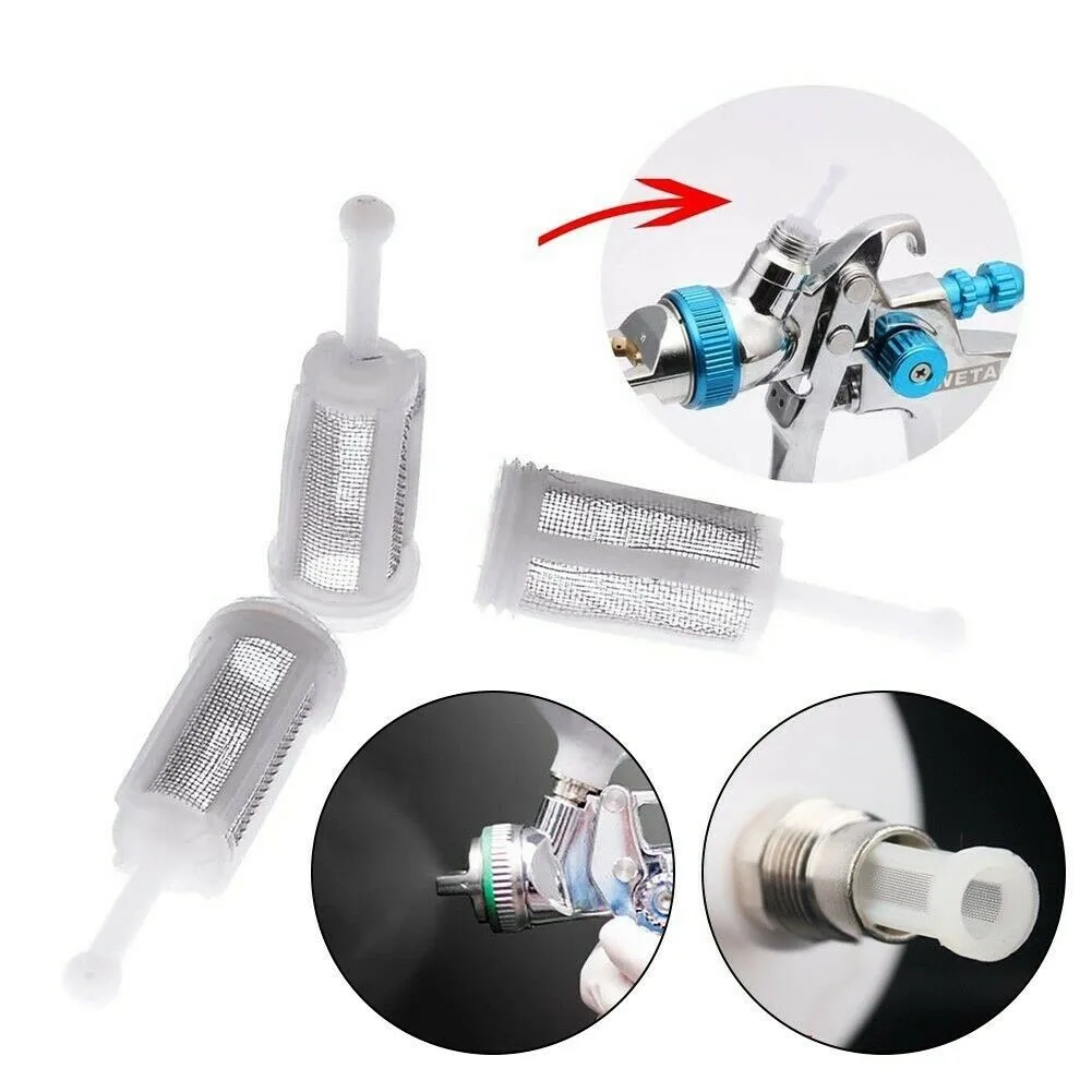 Gravity Feed Spray Pot Paint Filter Feed 24pcs Accessories Dia Disposable Filters Gravity for hvlp Paint Replacement Strainers